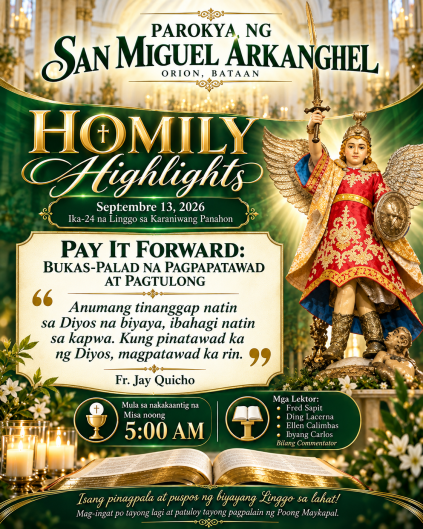 PAY IT FORWARD: BUKAS-PALAD NA PAGPAPATAWAD AT PAGTULONG